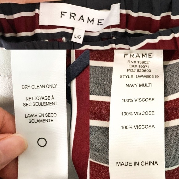 Frame Stripe Side Slit Easy Pant - Picture 7 of 11